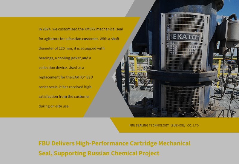 FBU成功交付了带轴承的XMS72型反应釜搅拌器机械密封封面