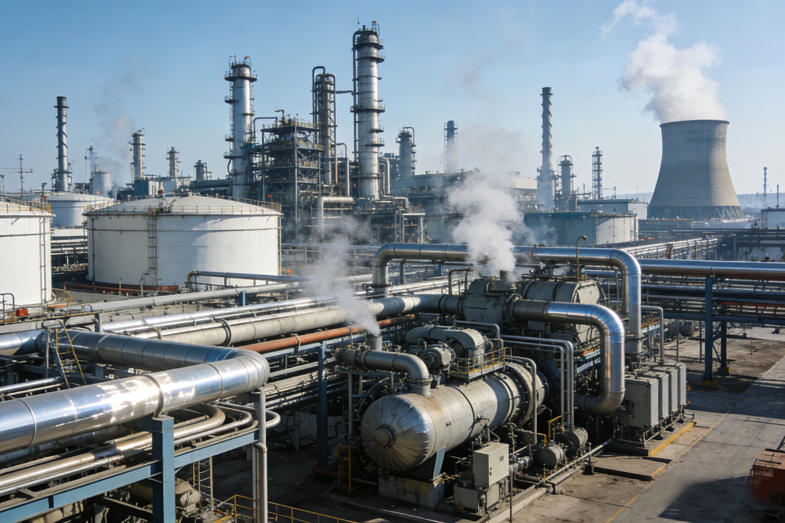 生成石油石化工厂照片